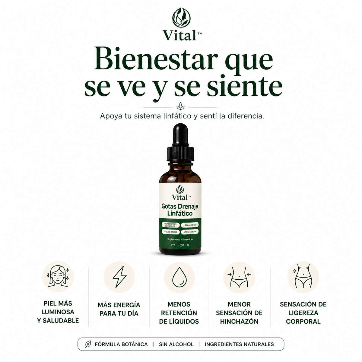 Vital| Reducí Hinchazon e Inflamación (Rostro, Abdomen y Piernas)